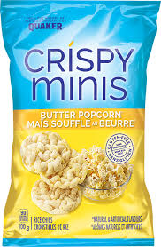 Crispy Minis Butter Popcorn Rice Chips - 100g - CanadianCatalog