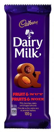 Dairymilk Fruit and Nut Bar - 100g - CanadianCatalog