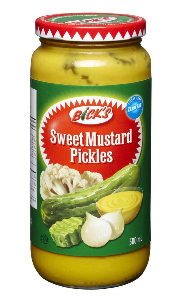Bick's Sweet Mustard Pickles - 500 ml - Back In Stock!