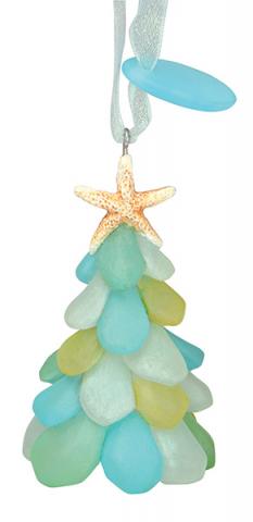 Sea Glass Tree Ornament