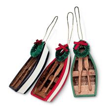 Wooden Dory Ornament