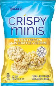 Crispy Minis Butter Popcorn Rice Chips - 100g - CanadianCatalog