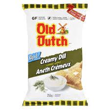 Old Dutch Creamy Dill Rip-L Chips - 255g - CanadianCatalog