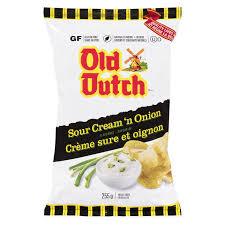 Old Dutch Sour Cream 'N Onion Chips - 255g - CanadianCatalog