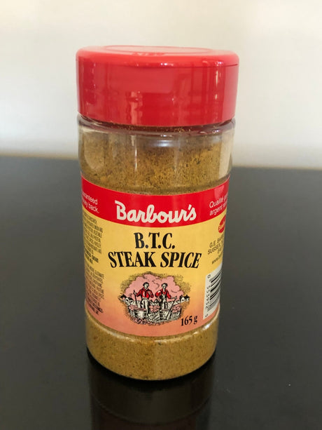 Barbour's BTC Steak Spice 165 g - East Coast Catalog