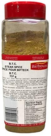 Barbour's BTC Steak Spice 737 g - East Coast Catalog