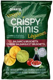 Crispy Minis Balsamic and Bruschetta Rice Chips - 100g - CanadianCatalog