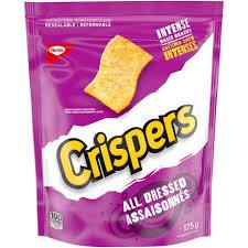 crispy minis all dressed 4-Pack Quaker Crispy Minis All Dressed Flavour Brown Rice Chips