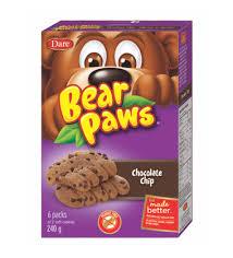 Dare Bear Paws Cookies - Chocolate Chip - 240g - East Coast Catalog