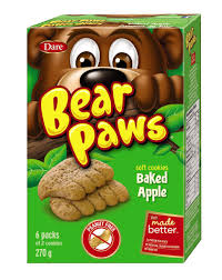 Dare Bear Paws Cookies - Baked Apple - 270g - CanadianCatalog