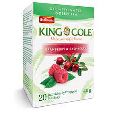 King Cole Cranberry Raspberry Green Decaf Tea -20 bags
