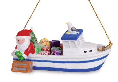 Santa In Lobster Fishing Boat - NEW!