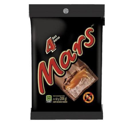 Mars Chocolate Bars - 4 bars - 208g - CanadianCatalog