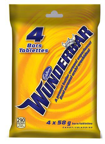 Cadbury Wunderbar Chocolate Bars - 4 bars - 232g - CanadianCatalog