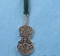 Pewter Ornament - Celtic Fiddle