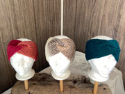 Knitted Head Band - Hand Made In Newfoundland - ON SALE!