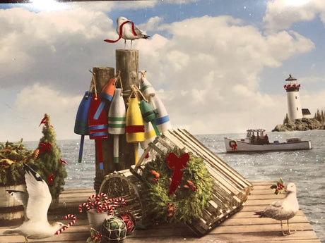 Christmas Cards - Seagulls on the Wharf