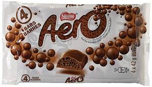 Nestle Aero Chocolate Bars - 4 bars - 164g - CanadianCatalog