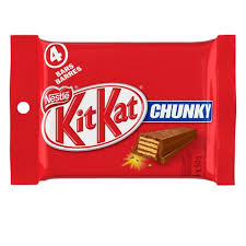 Nestle KitKat Chunky Chocolate Bars - 4 Bars - 200g