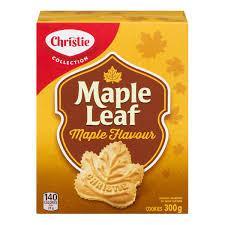 Christie Maple Leaf - Maple Flavour Cookies - 300g - CanadianCatalog