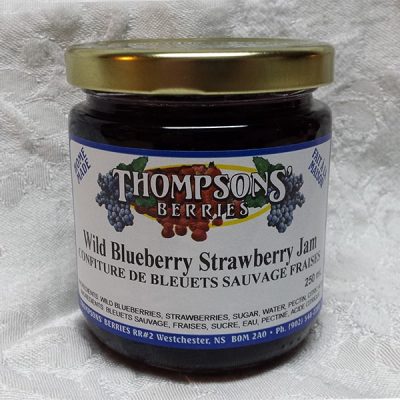 Thompson's Berries Wild Blueberry Strawberry Jam - 250 ml
