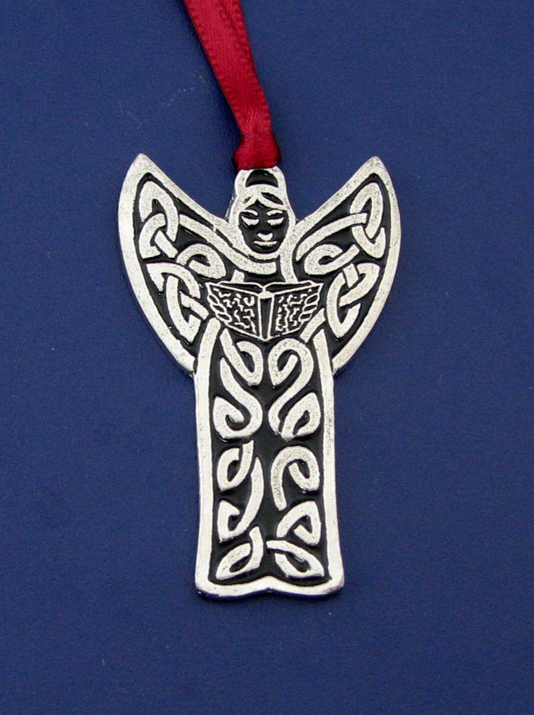 Pewter Ornament - Celtic Angel - ONLY 1 LEFT!